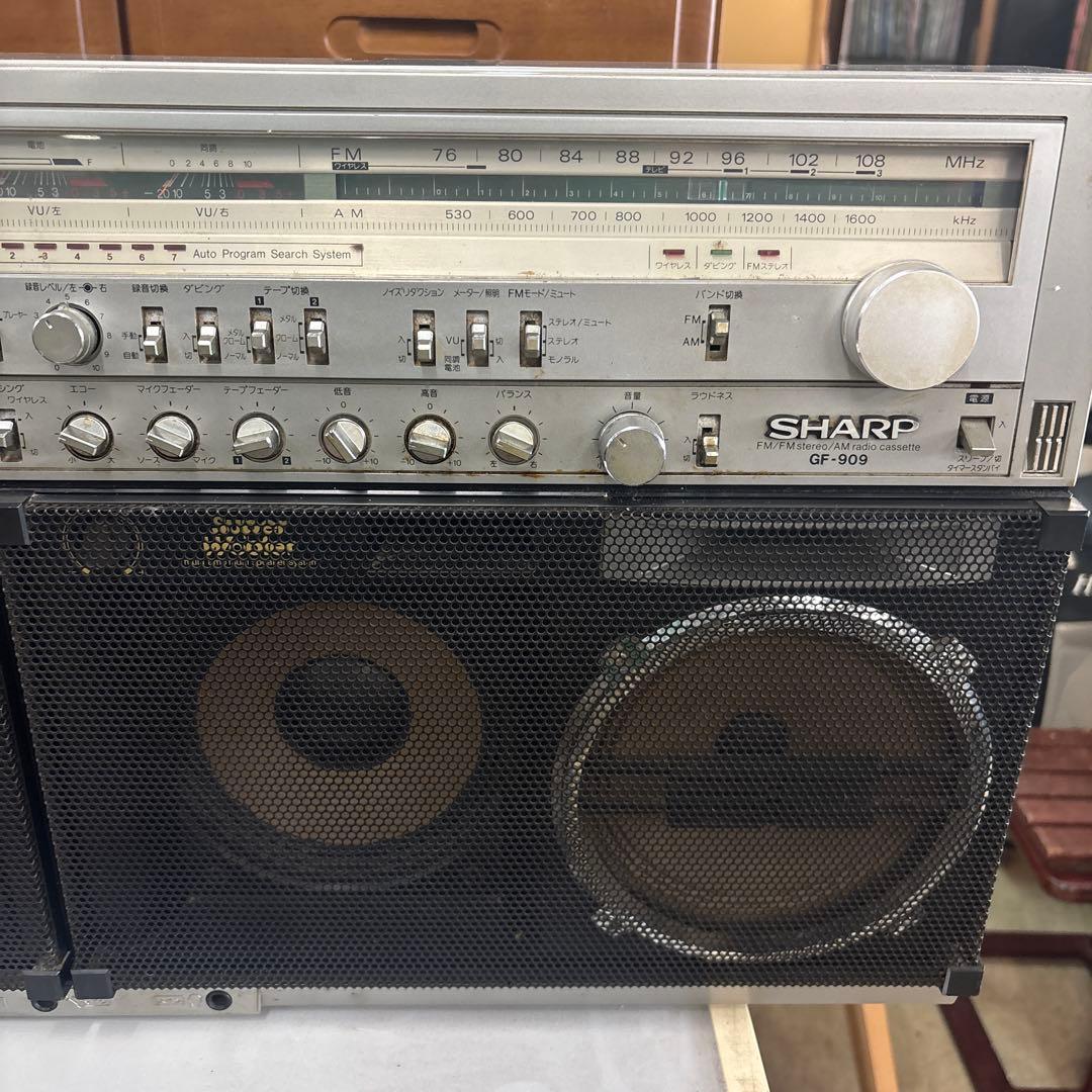 SHARP GF-909 ラジカセ シルバー