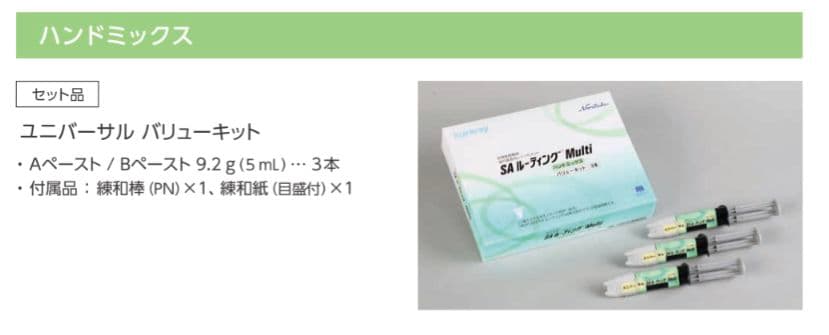 クラレ SAルーティングMultiハンドミックスバリューキット3本ユニバーサル