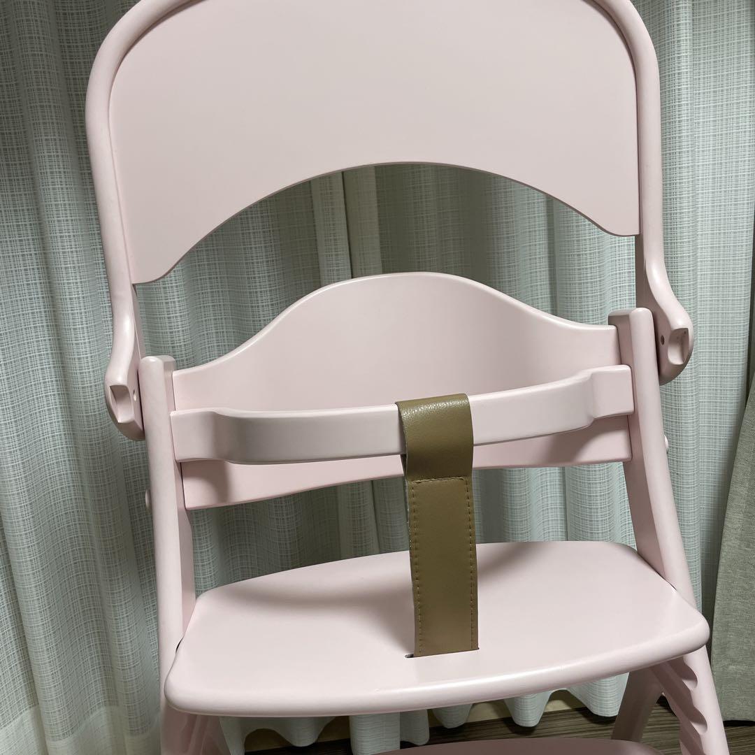 【希少色】　ヤマトヤ　ハイチェア　アッフルチェア　テーブル　ピンク