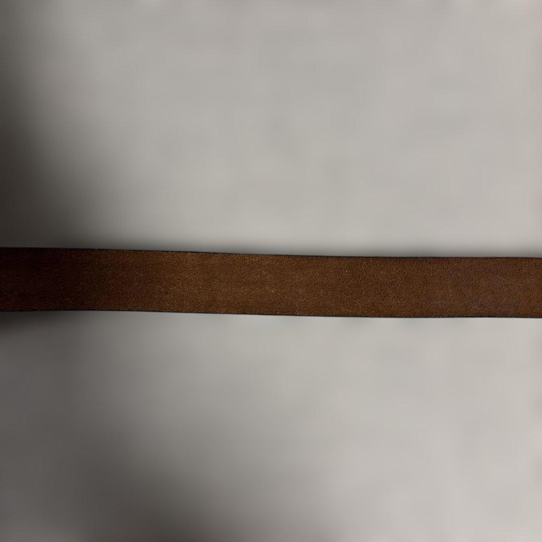 RRL バスケット ウィーブエンボスド レザーベルト