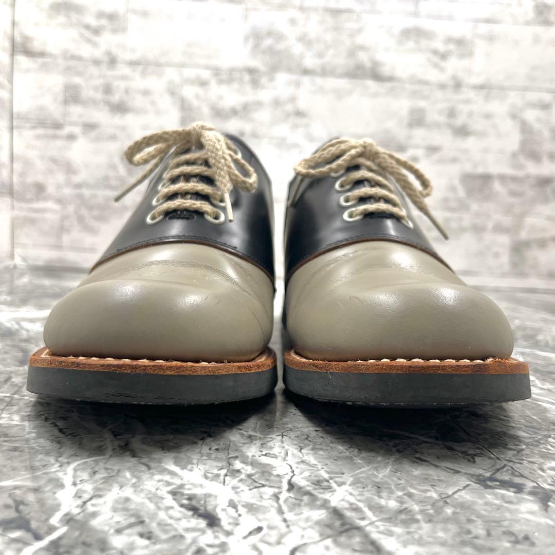 美品 リーガル サドルシューズ 24cm 革靴 バイカラー 2452 ブラック