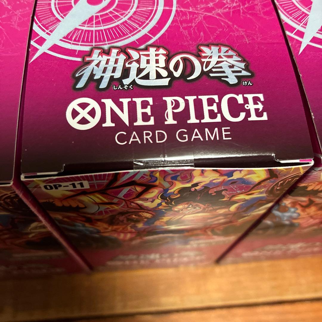 【未開封】神速の拳 ワンピースカード 3box　テープ付