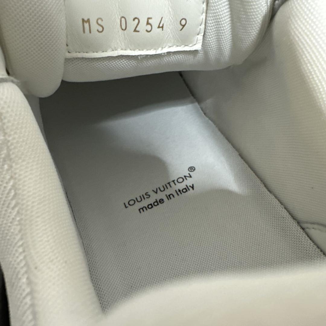 ルイヴィトン LV トレイナー モノグラム デニム レザー スニーカー 9