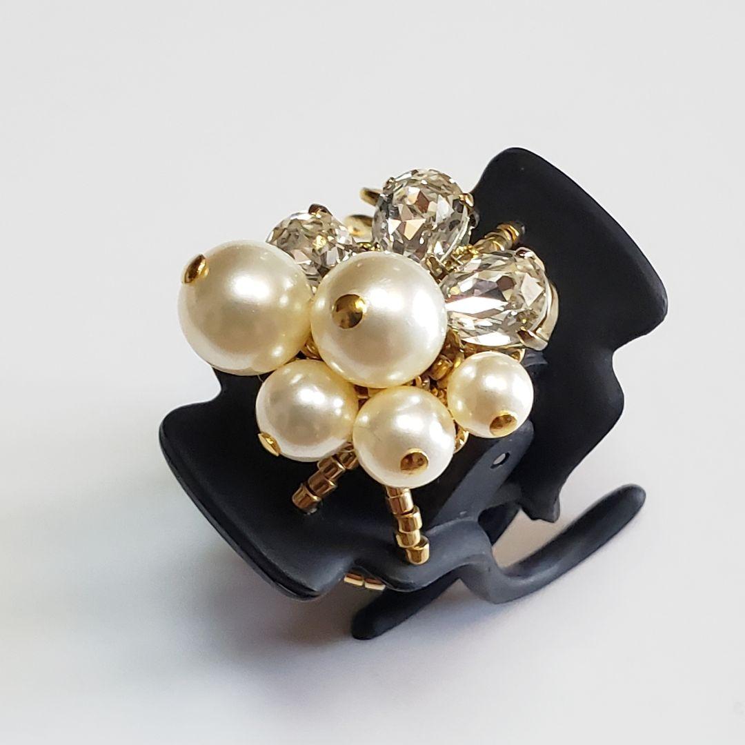 新品　コンプレックスビズ　パール　ブラック　デザートクリップ　中　小セット