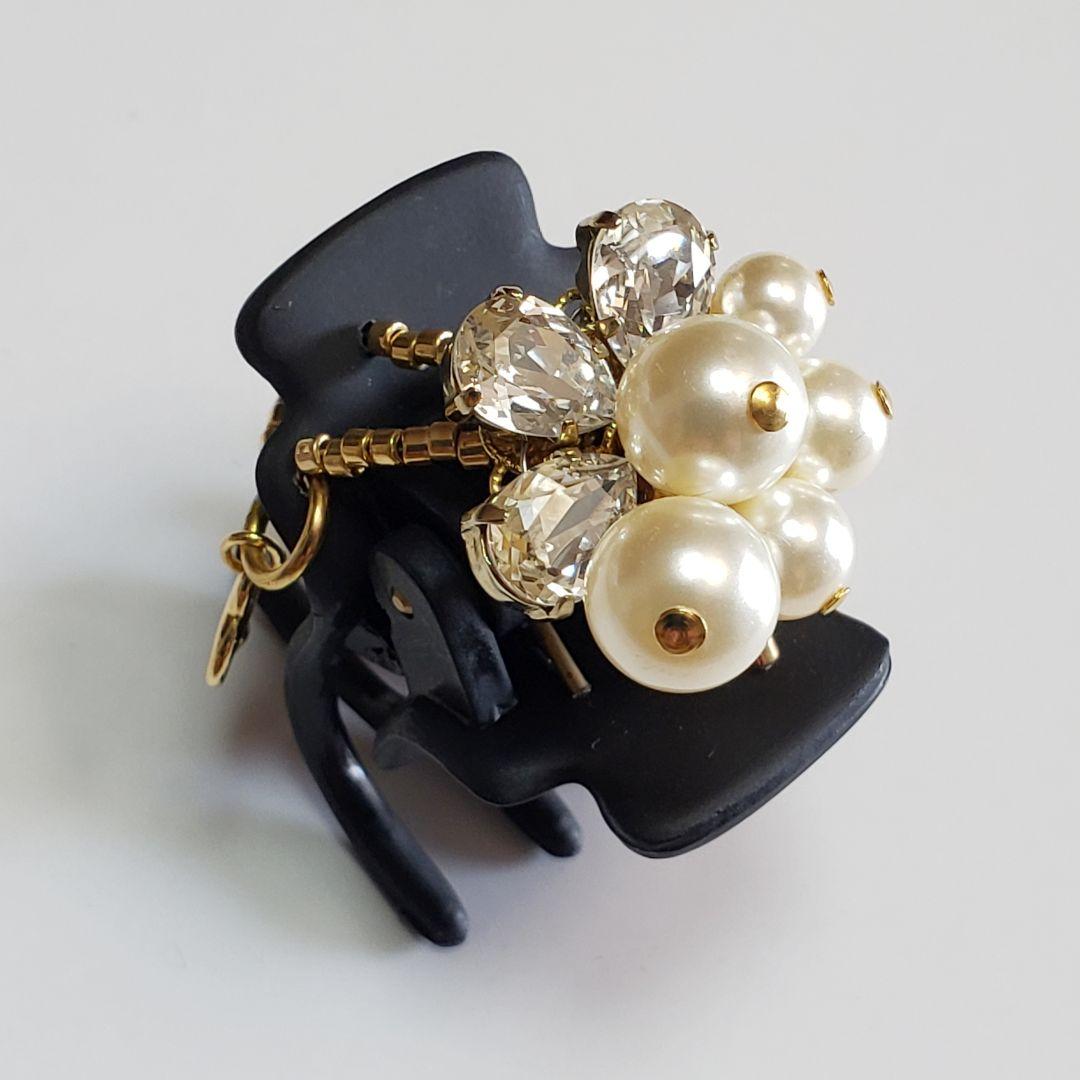 新品　コンプレックスビズ　パール　ブラック　デザートクリップ　中　小セット