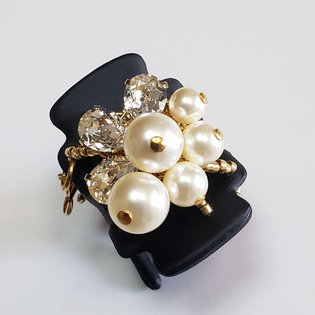 新品　コンプレックスビズ　パール　ブラック　デザートクリップ　中　小セット