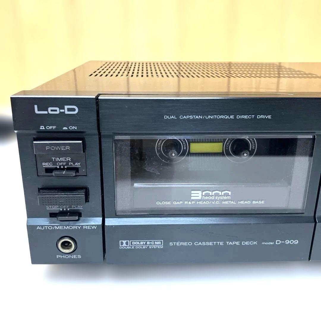 ESH010 日立 Lo-D D-909 ステレオカセットデッキ（ジャンク）