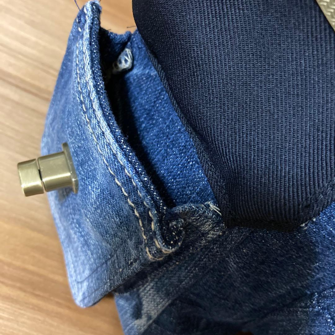 デニムリメイク ポケットいっぱいショルダーバック୨୧