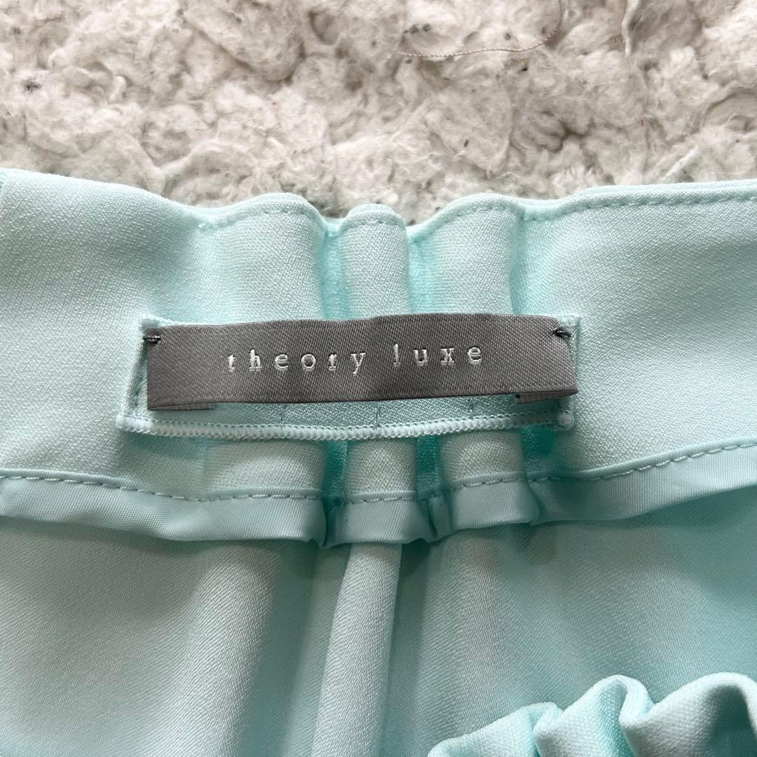 美品 セオリーリュクス 25SS ギャザー ストレッチ ウォッシャブル ブラウス