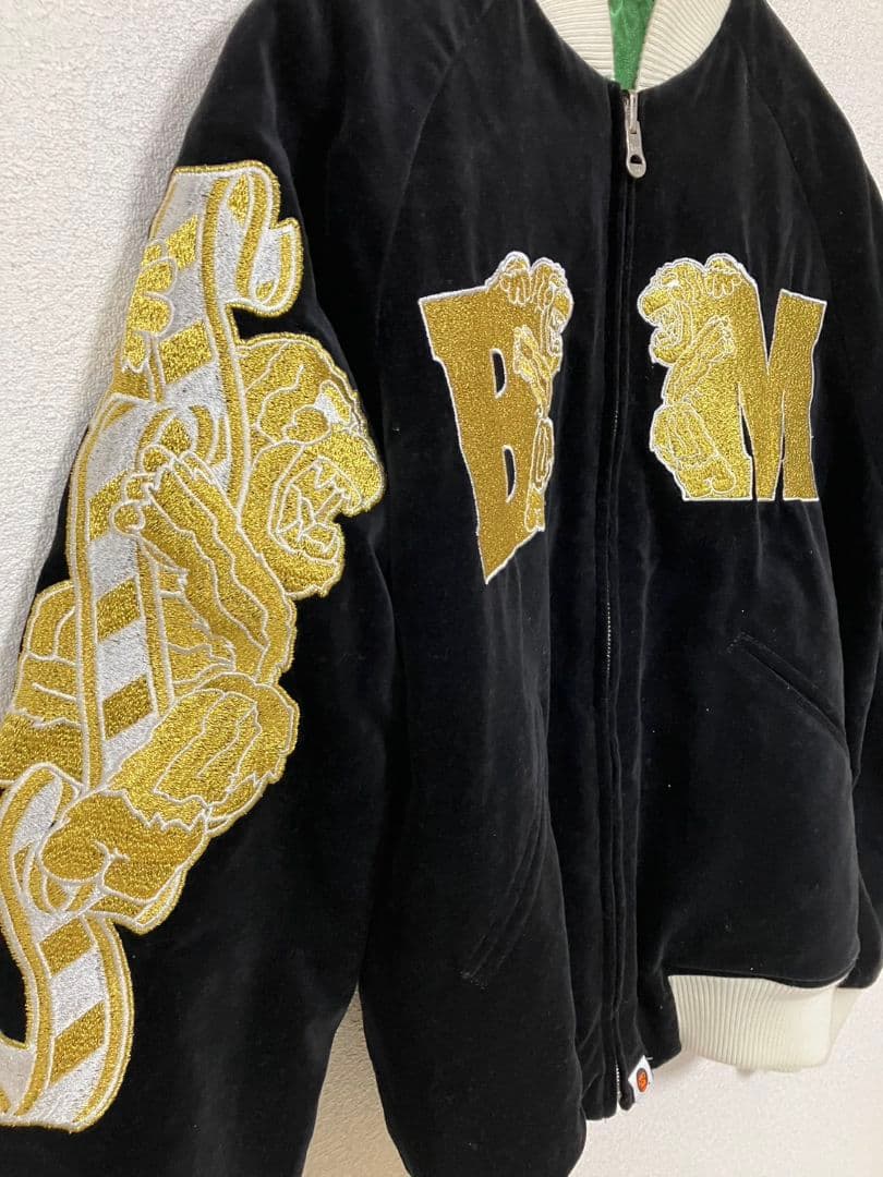 専用 BABY MILO リバーシブルスカジャン 黒/緑