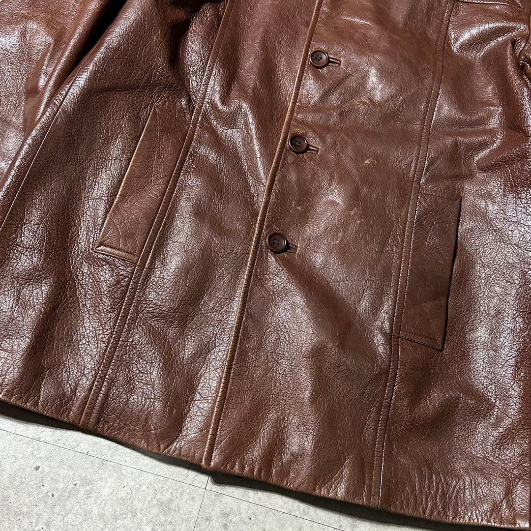 KENZO HOMME 羊革 カーコート ブラウン archive