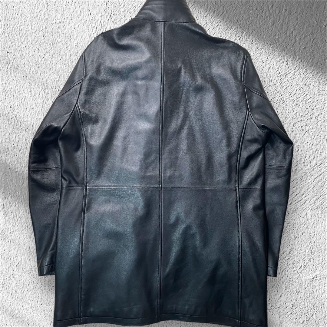 極美品 ダーバン DURBAN カーコート レザー 革 2way フード付