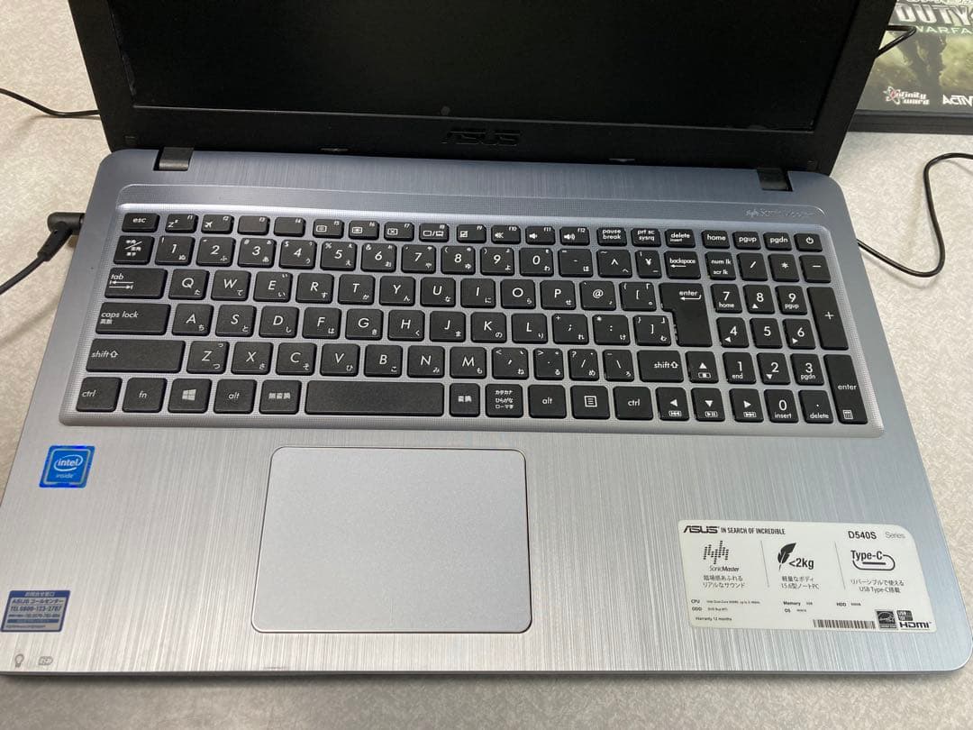 ASUSノートPC マウス付きゲームソフト付D540SA-XX142Tタイピング