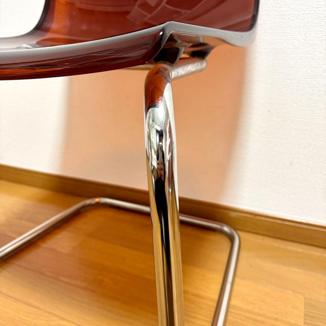 【美品】IKEA TOBIAS トービアス ダイニングチェア ブラウンレッド