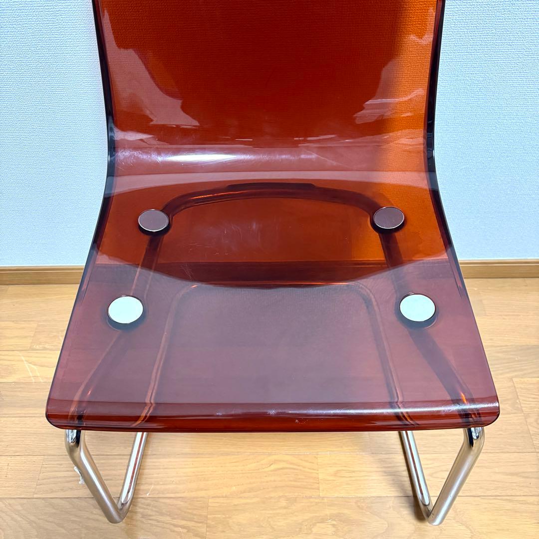【美品】IKEA TOBIAS トービアス ダイニングチェア ブラウンレッド