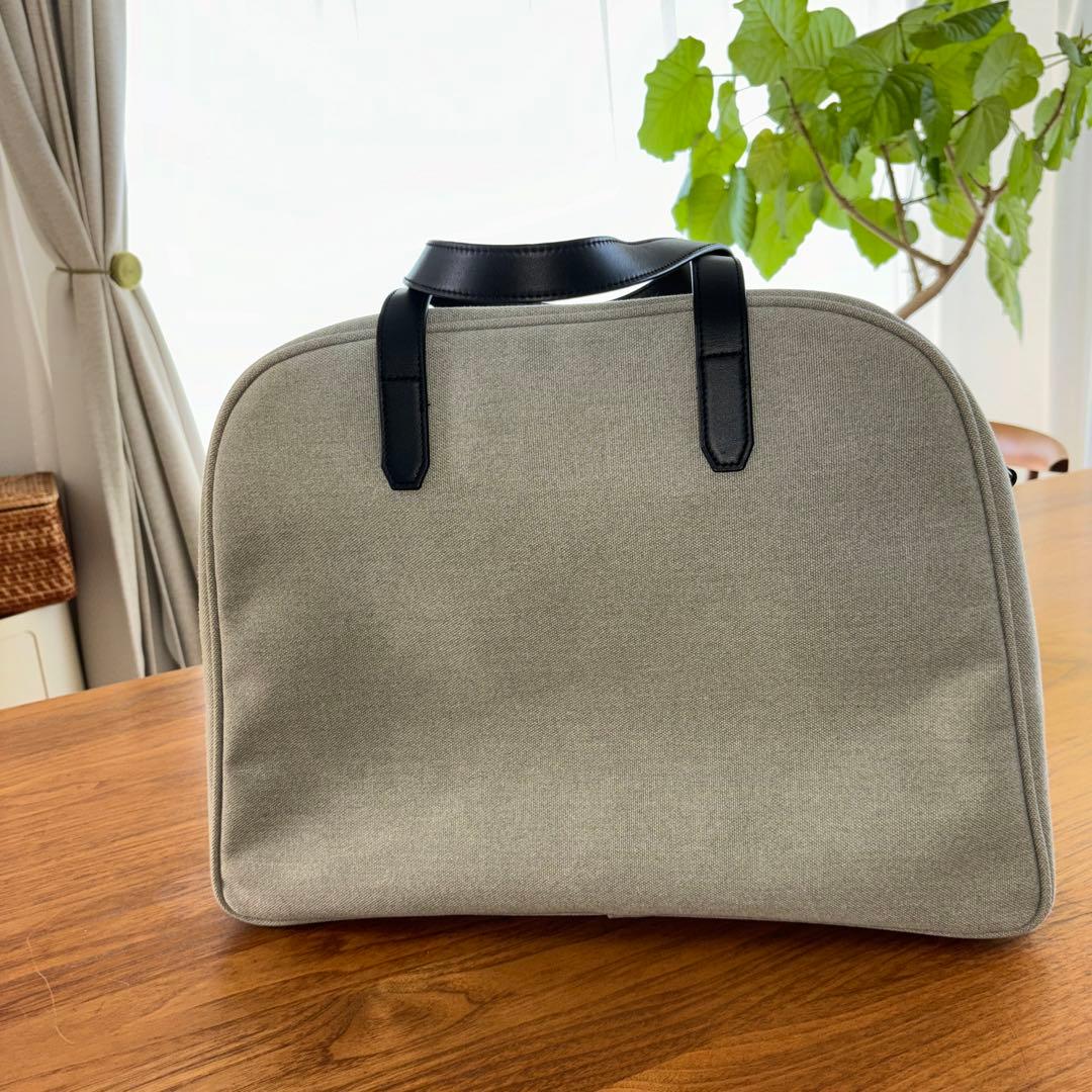 北欧暮らしの道具店　スーツケースみたいに使えるボストンバッグ（グレージュ）