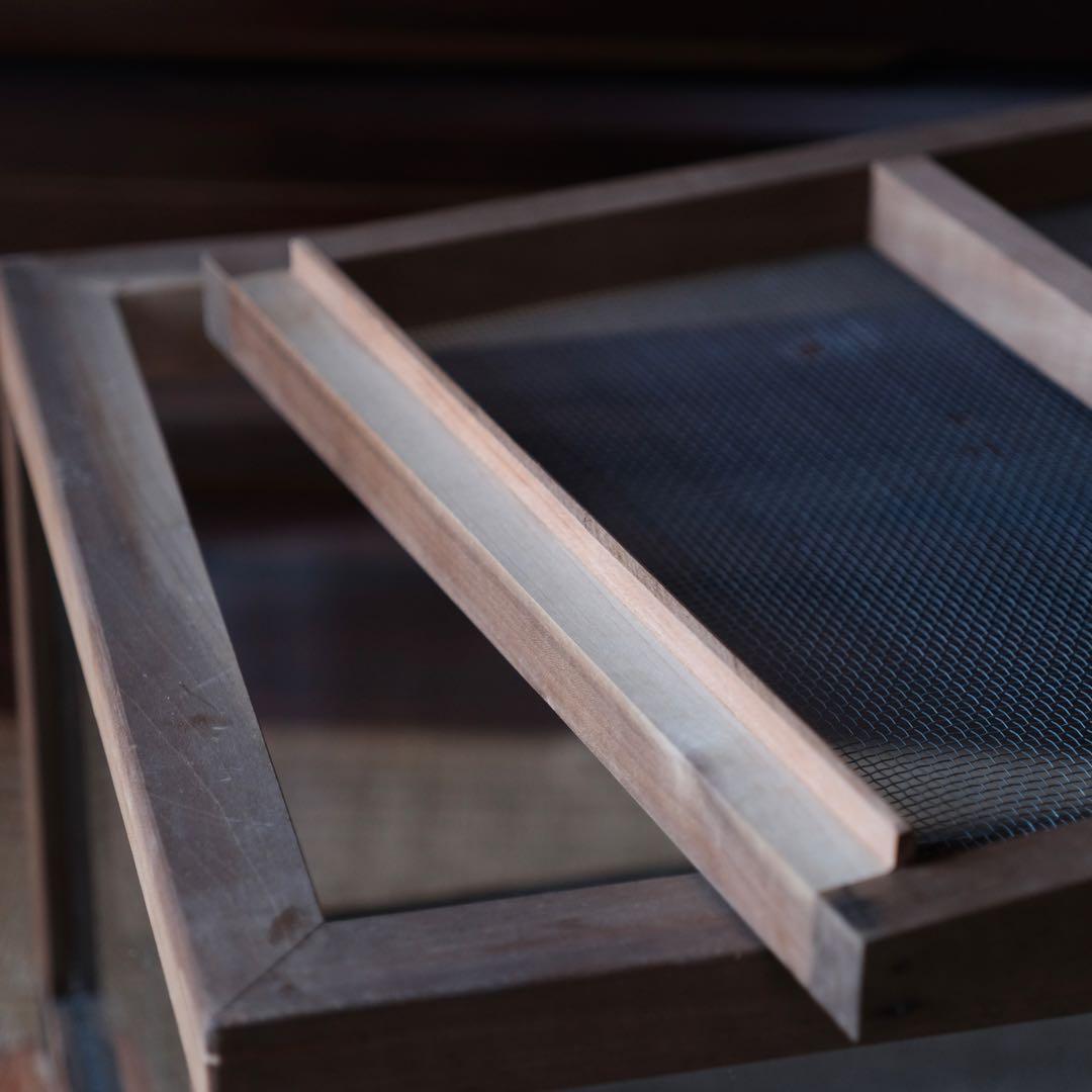 古道具 木製 木枠 ガラスケース 飼育ケース ケージ 小動物 爬虫類 昆虫などに