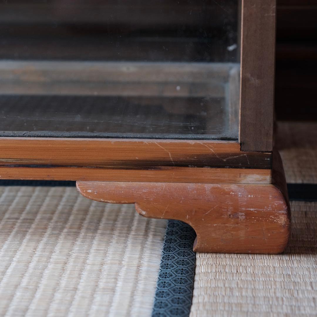 古道具 木製 木枠 ガラスケース 飼育ケース ケージ 小動物 爬虫類 昆虫などに