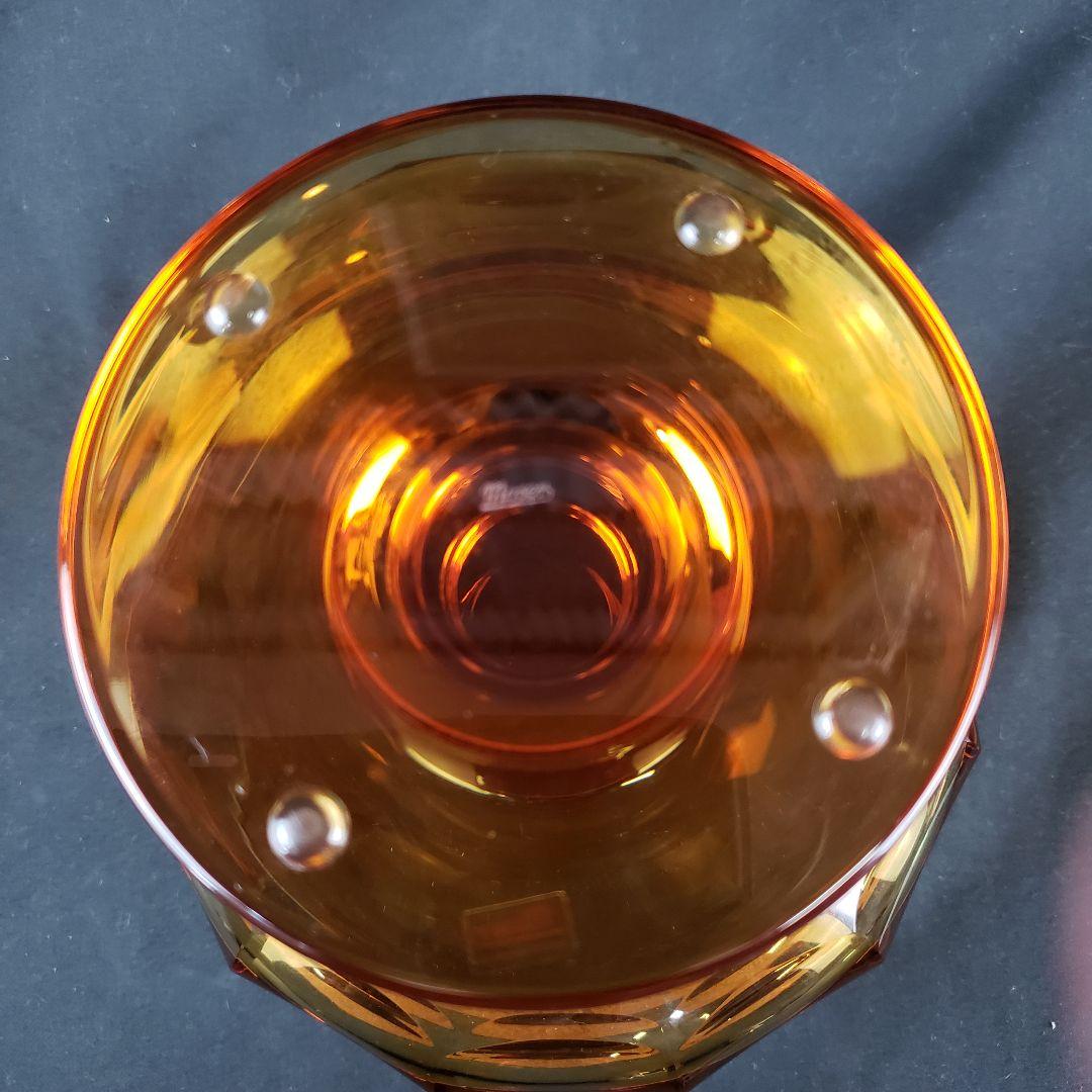 Moser モーゼル 純金彩 コンポート 戦士の行進 ガラス