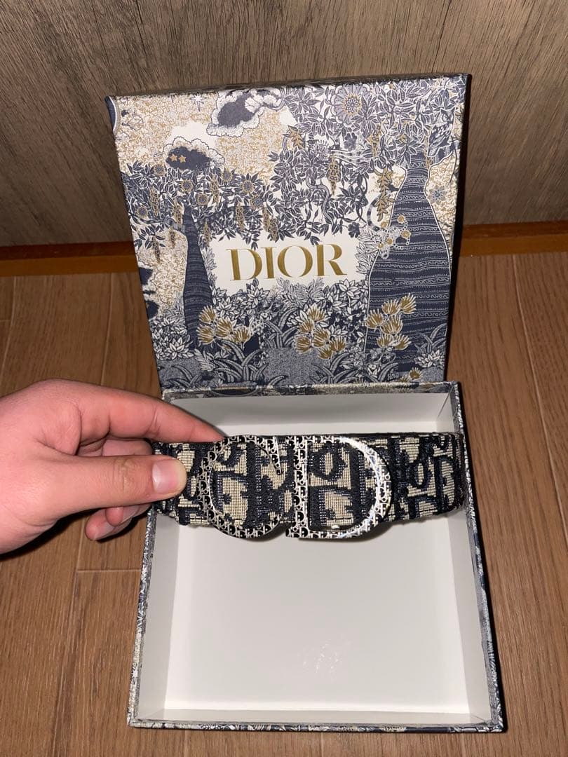 Dior ベルト ベージュ/ネイビー （早い者勝ち） 値下げしました