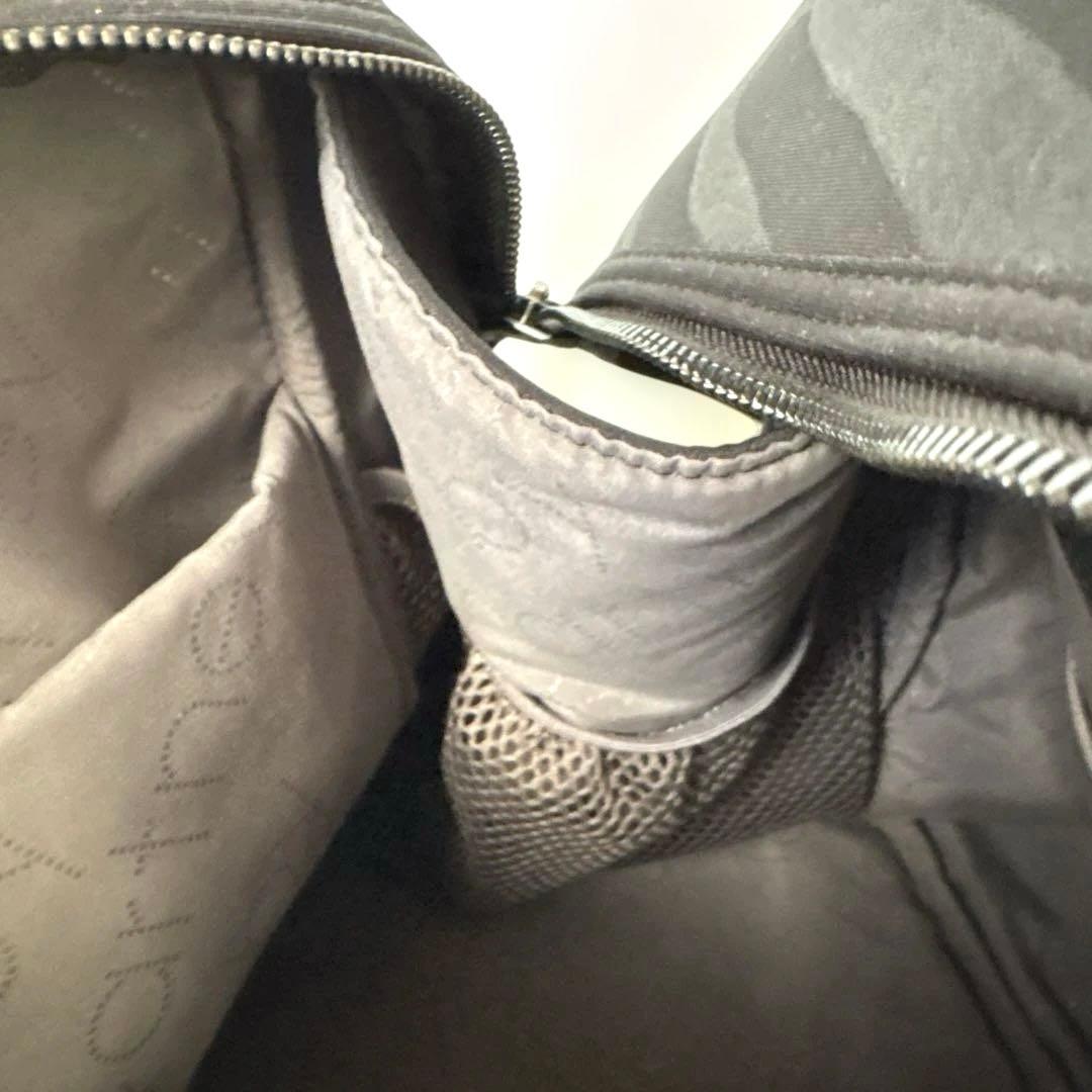 Stella McCartney 黒ゼブラ スポーツバッグ