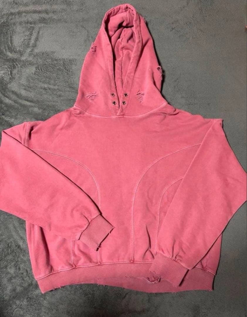 トップス Radiant damage pink Parker