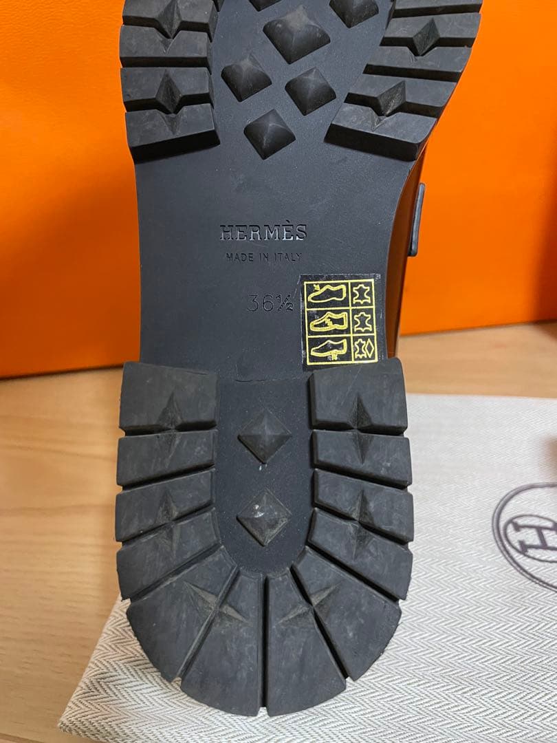 なゆ0225HERMES ローファー　レディース