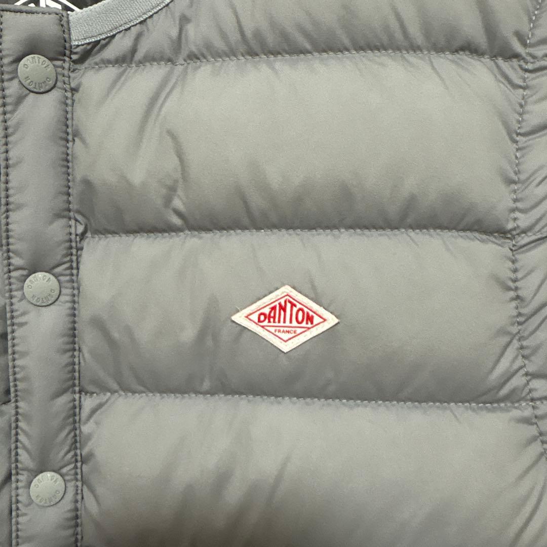 新品　DANTON グレー ダウンベスト