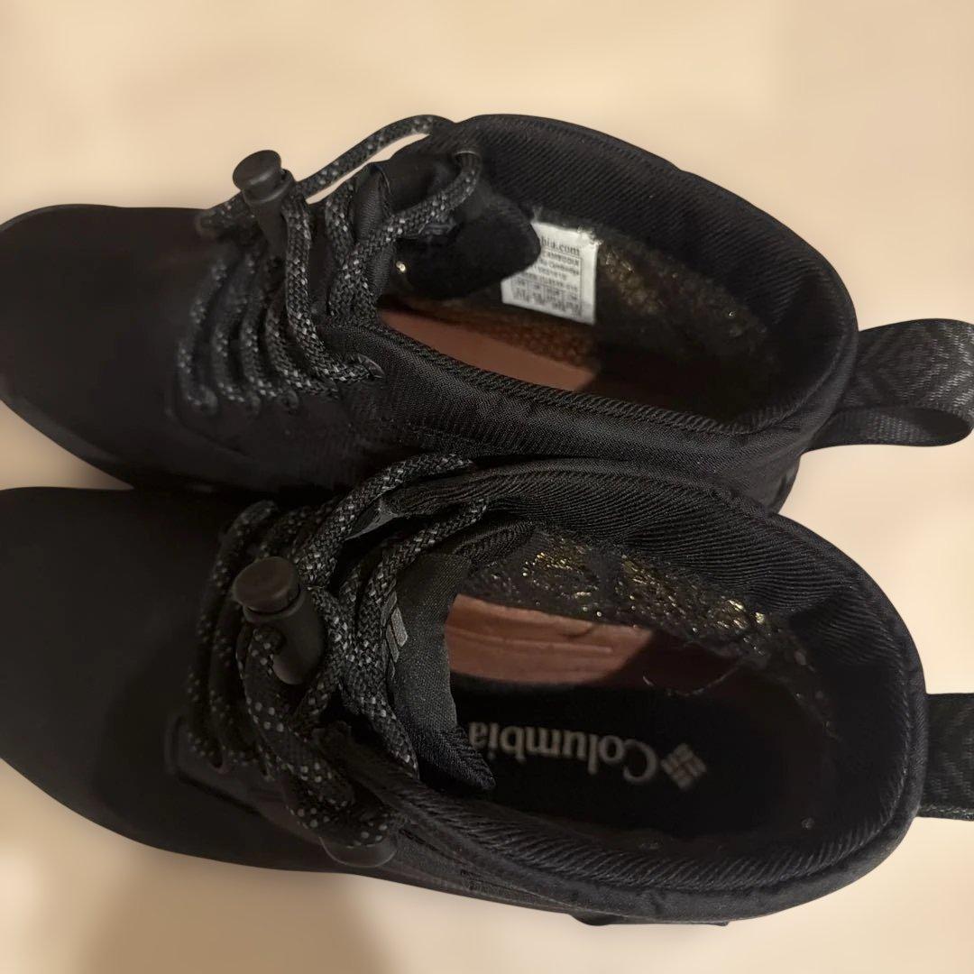 美品✨コロンビア防水防滑スノーシューズ23センチブラック