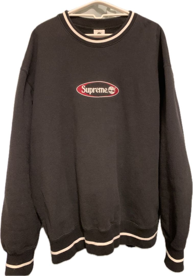 【レア】SUPREME × Timberland Crewnek L ブラック