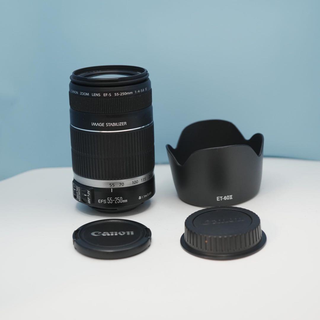 Canon純正 EF-S 55-250mm 望遠レンズ 美品 a4268