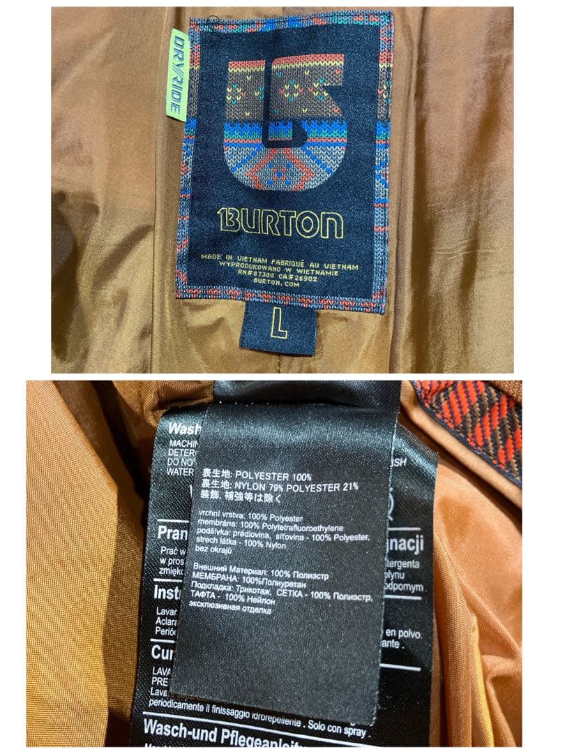 BURTON バートン Lサイズ スキー スノーボード パンツ ウェア C07