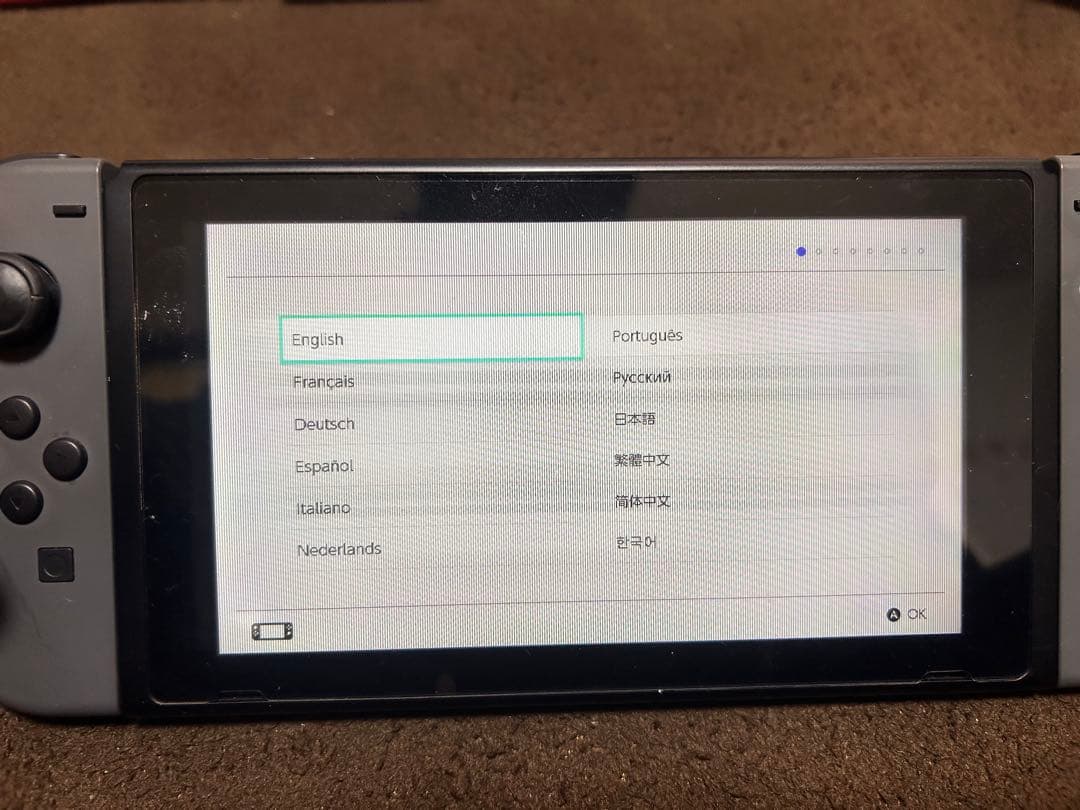 【ジャンク品】Nintendo Switch 本体 グレー　ACアダプターなし