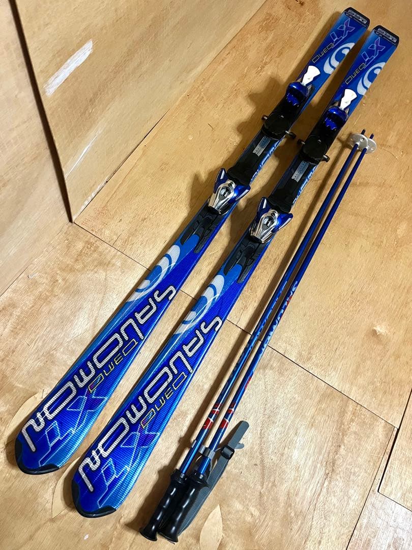 SALOMON スキーセット DEMO XT 162cm ストック付 送料無料！