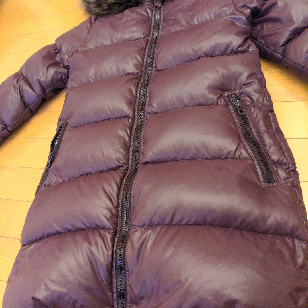 デュベティカ　ダウンコート　Kappa　2way　リアルファー　肉厚　40　紫