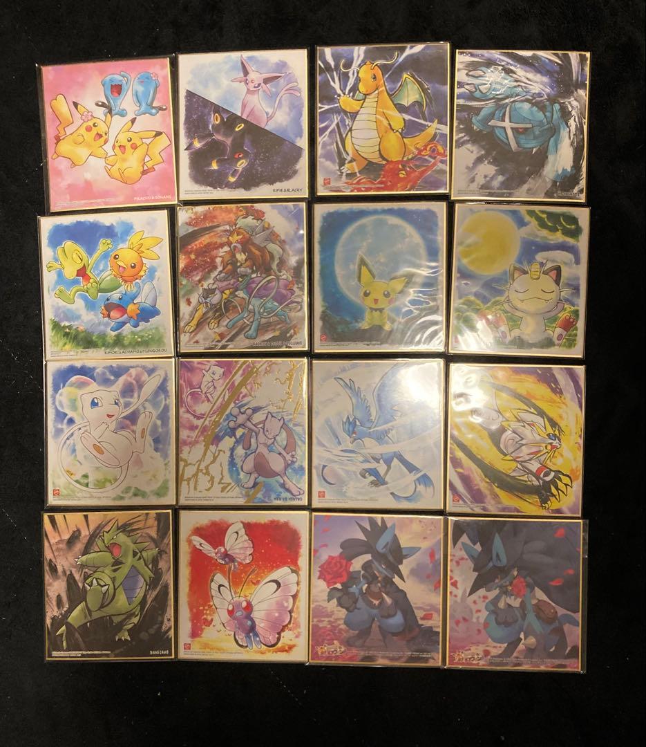 3-6 ポケモン　ART色紙　ミニ色紙　当時物　金銀　エメラルド　ルビー