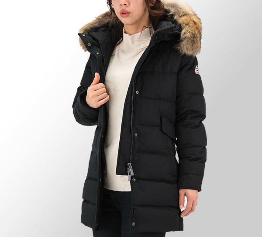 美品 PYRENEX ダウンGRENOBLE ラクーン 36 ピレネックス