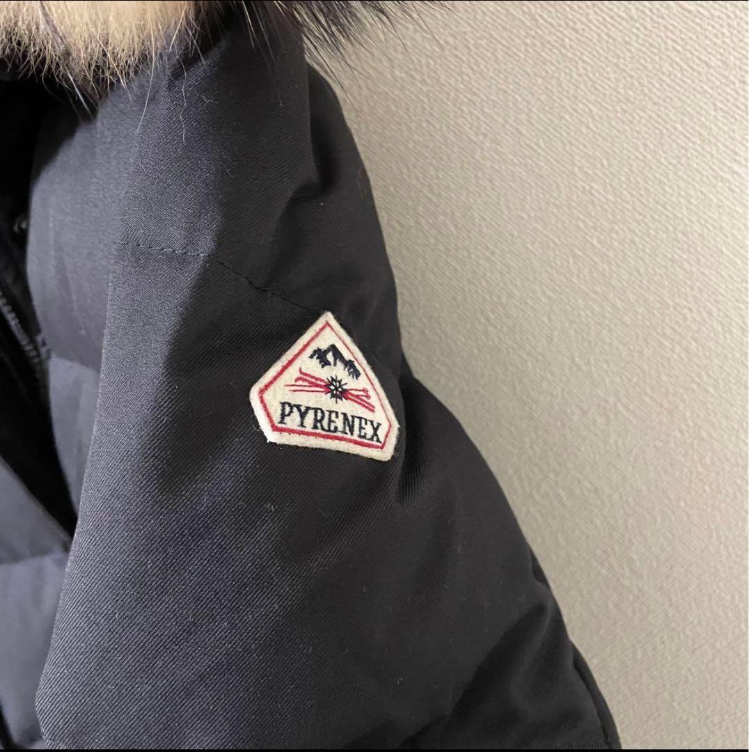 美品 PYRENEX ダウンGRENOBLE ラクーン 36 ピレネックス