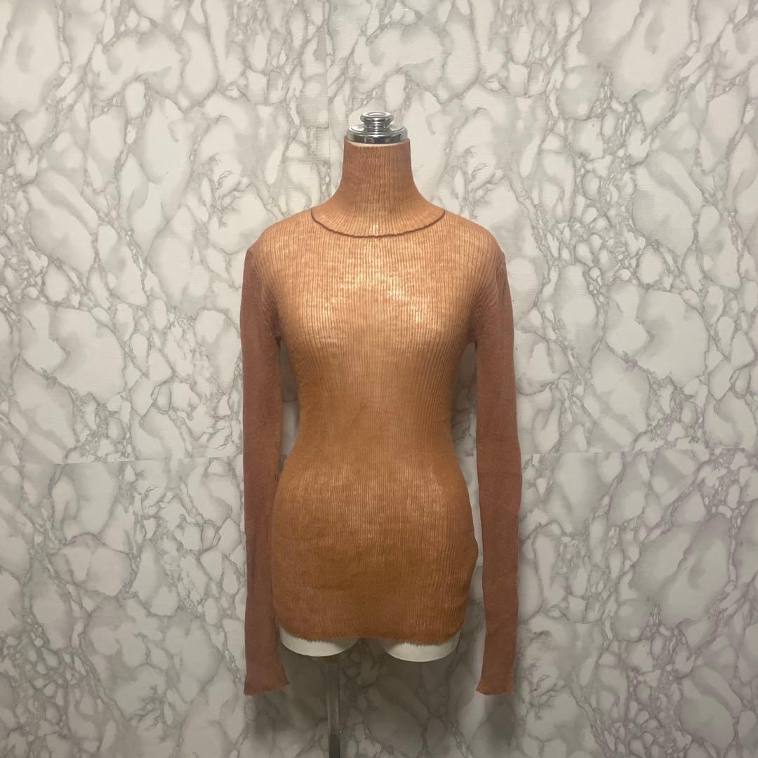 良品　AURALEE オーラリー モヘヤ100% タートルネックニット　日本製