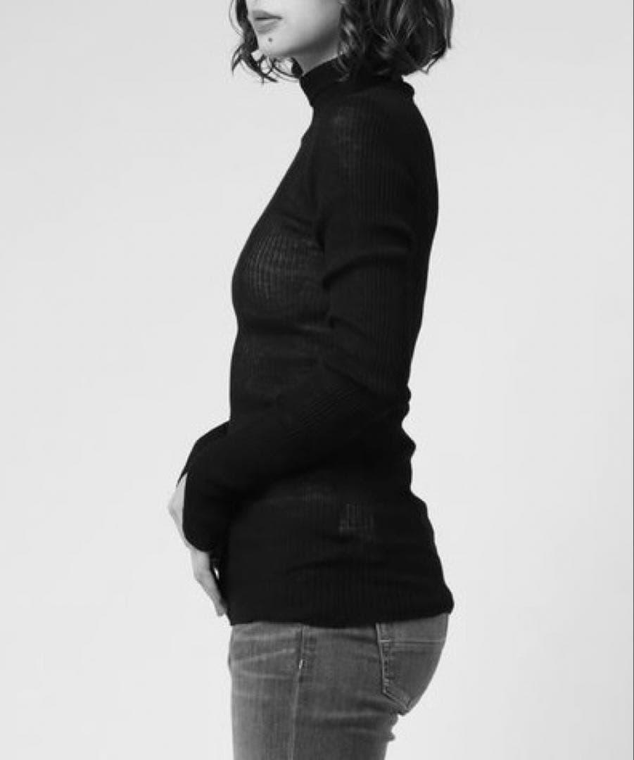 良品　AURALEE オーラリー モヘヤ100% タートルネックニット　日本製