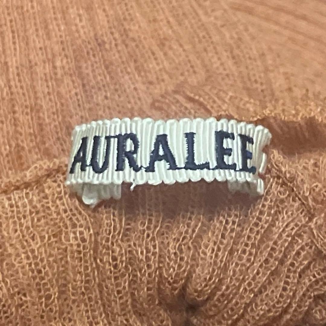 良品　AURALEE オーラリー モヘヤ100% タートルネックニット　日本製