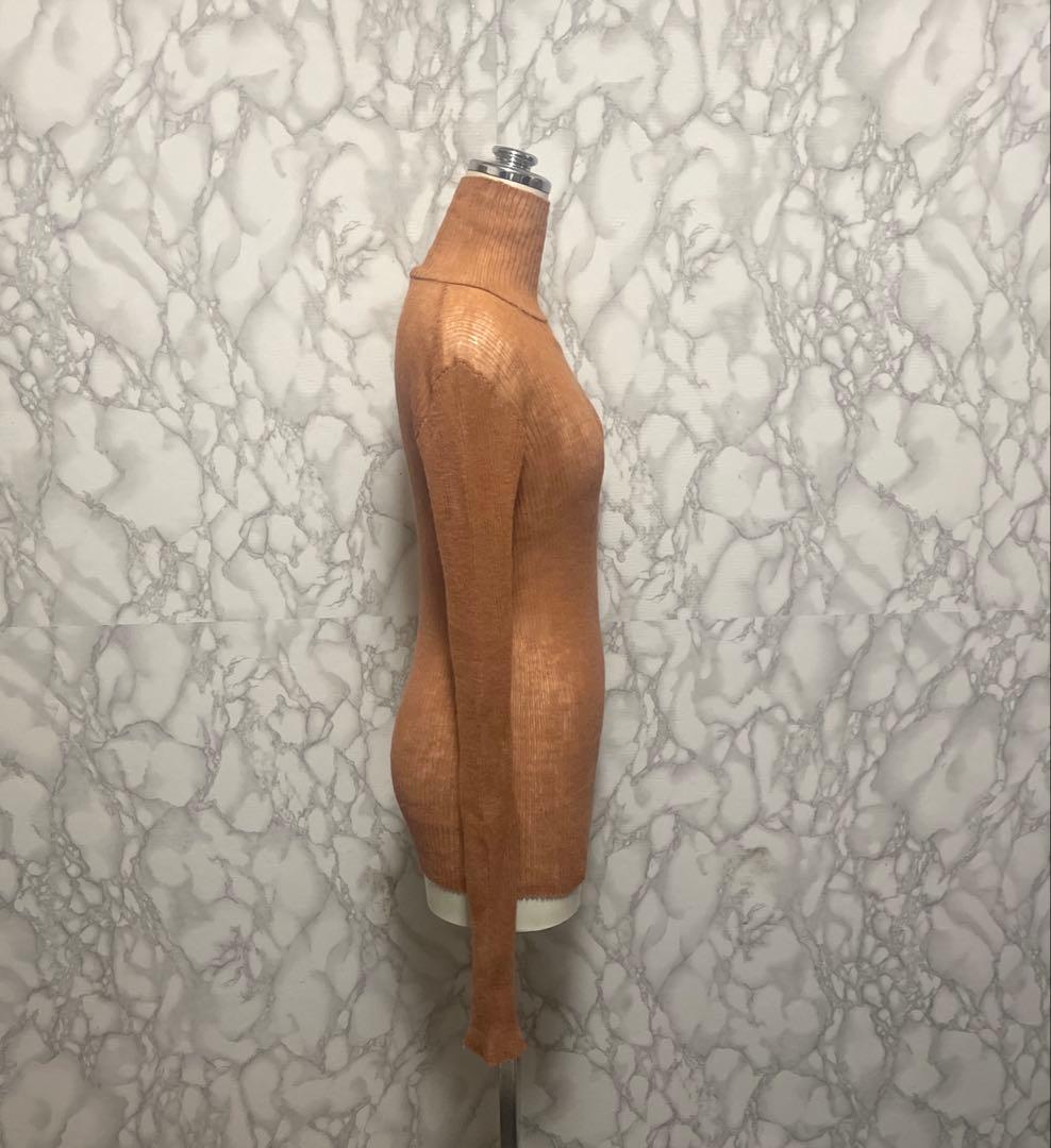 良品　AURALEE オーラリー モヘヤ100% タートルネックニット　日本製