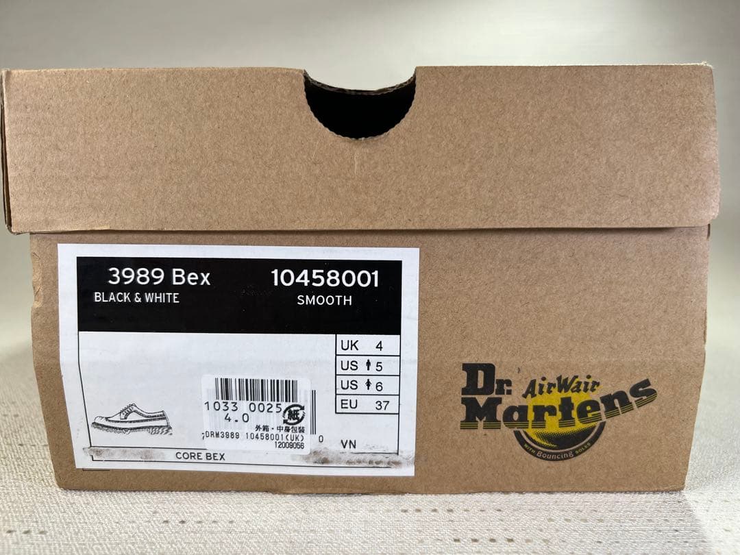 UK4_23cm 美品 Dr.Martens 3989 Bex WINGTIP