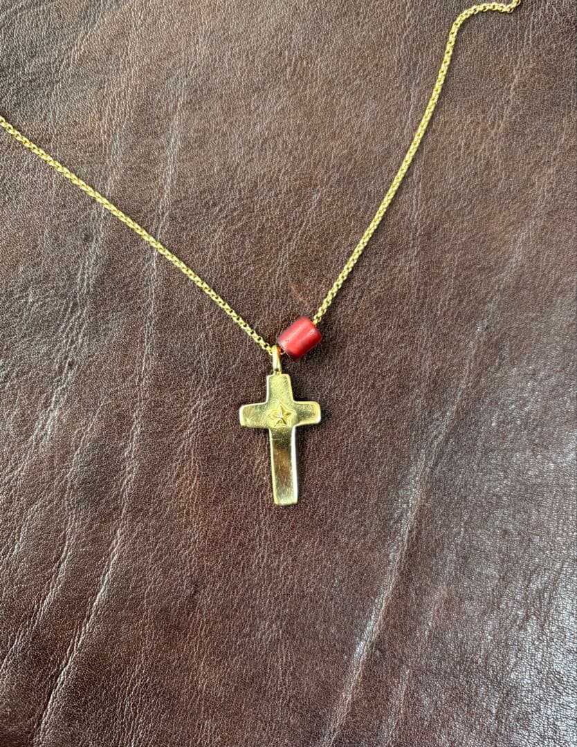 THEBINGOBROTHERS K18クロス　K18チェーン　ビーズ