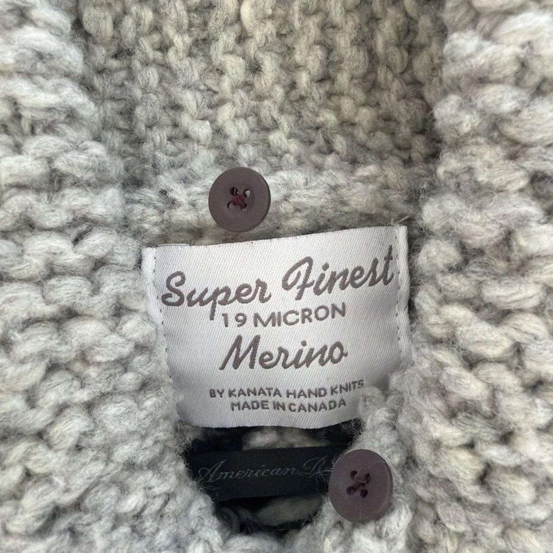 kanata カウチン メリノウール カナダ製　ファー付き