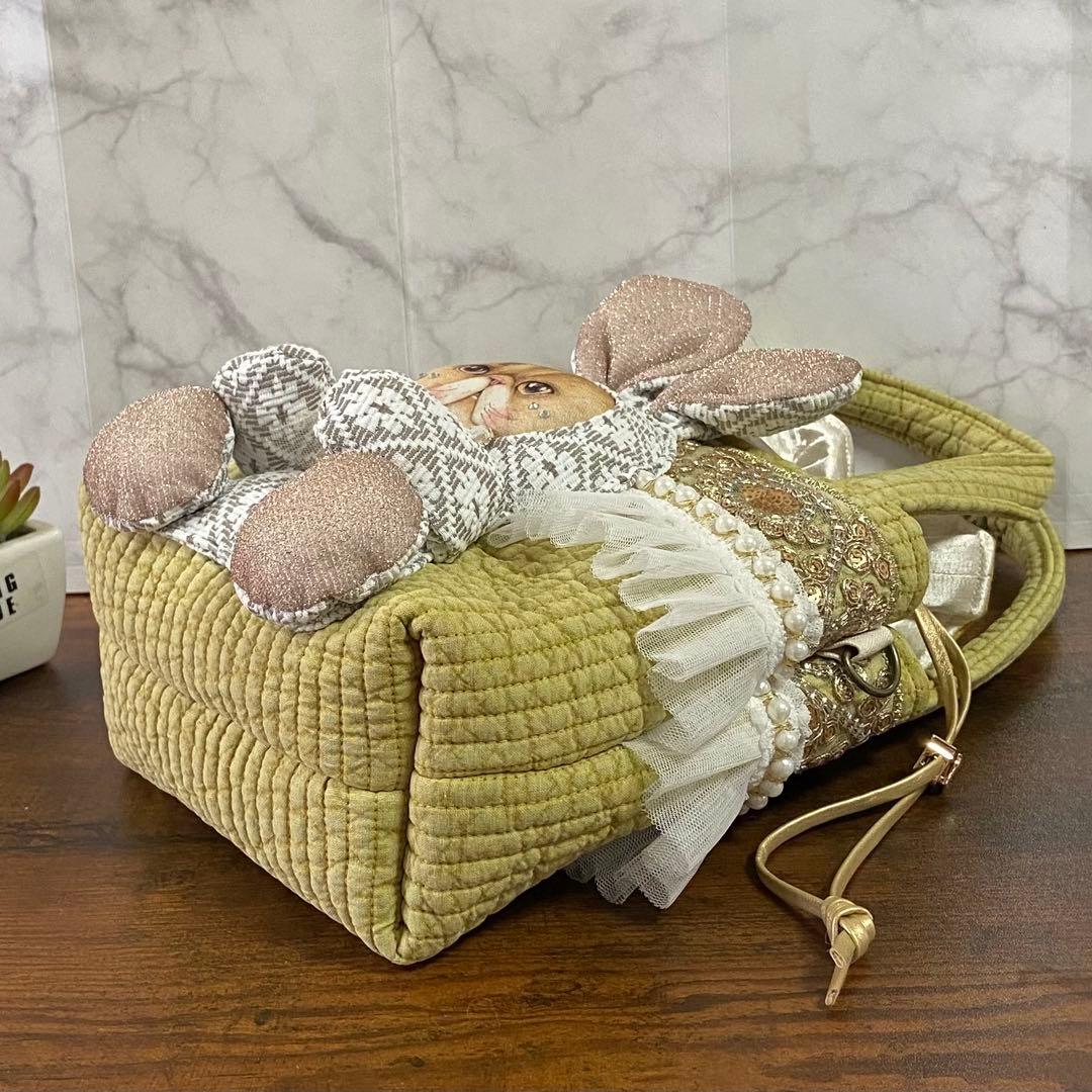 ☆*☆様 コヤンイサムチョン 【ヌビ 巾着バッグ】インド刺繍 トートバッグ ハン