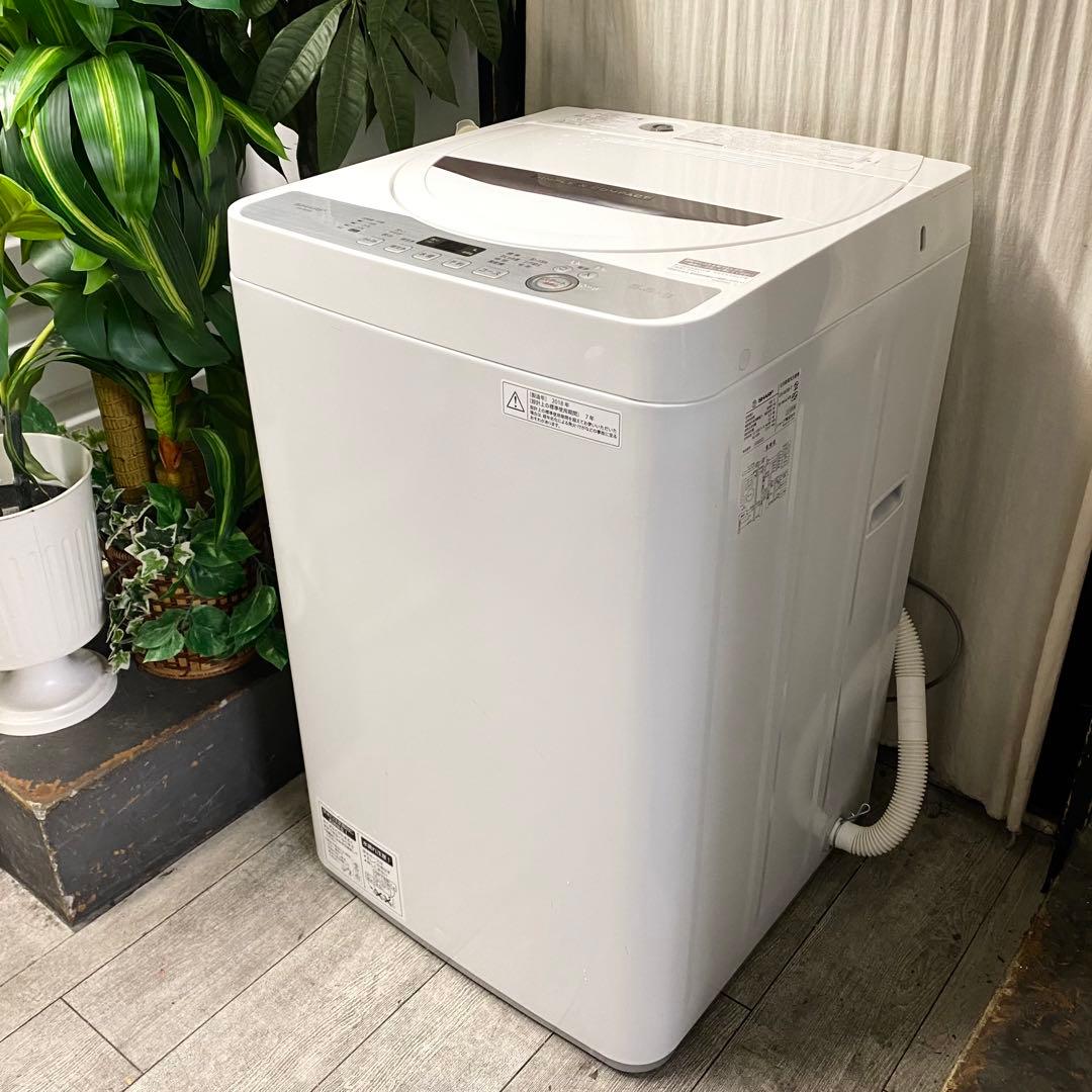 人気のSHARP！一人暮らしにちょうどいい♪全自動洗濯機5.5kg