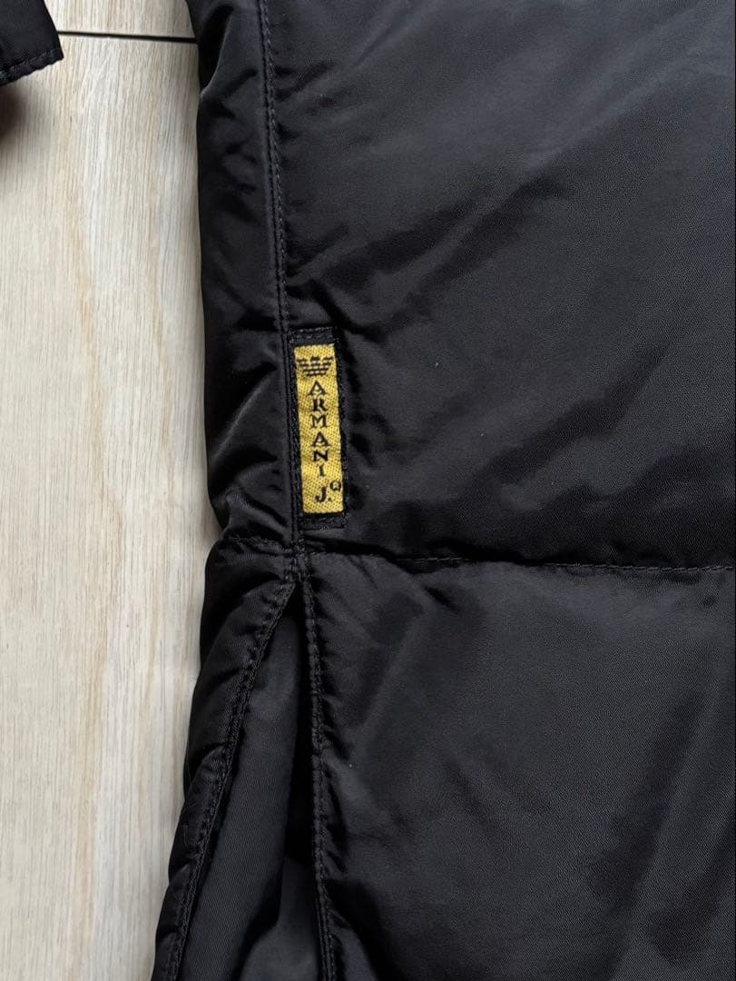 ARMANI JEANSアルマーニジーンズ 中綿キルティングジャケット ブラック