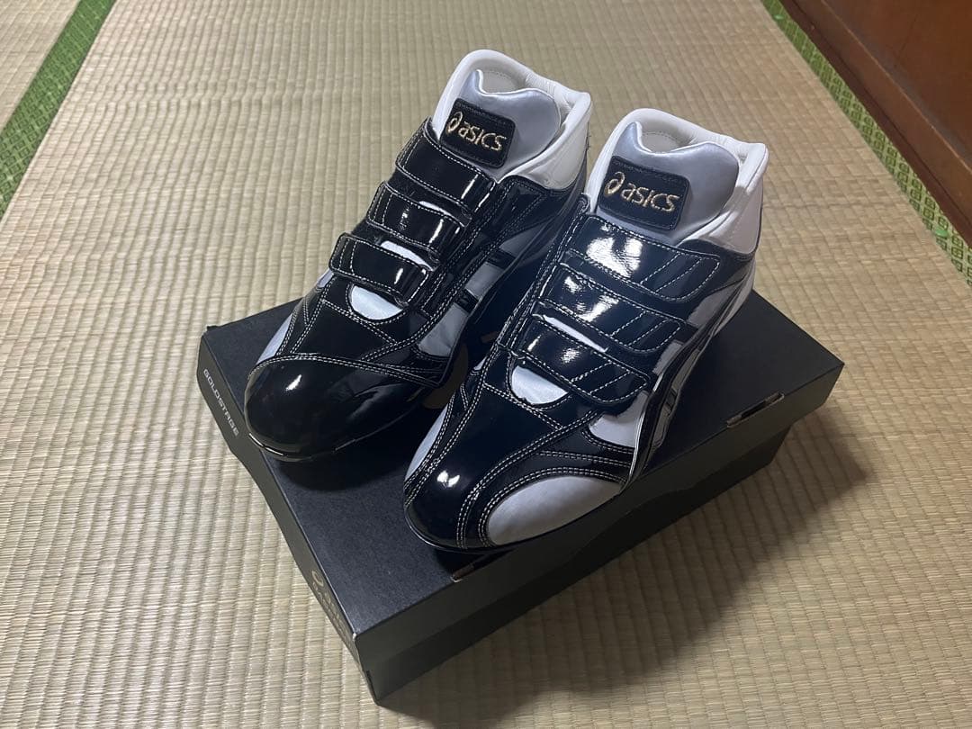 asics アシックス GOLDSTAGE スパイク ブラック/シルバー27cm