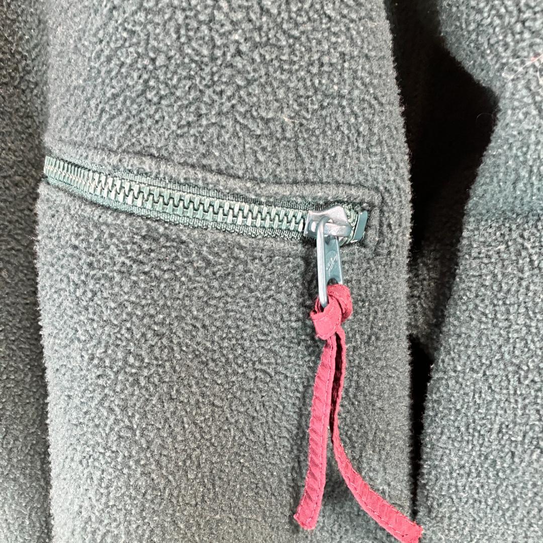 90s USA製 Columbiaコロンビア スナップT グリーンフリース L